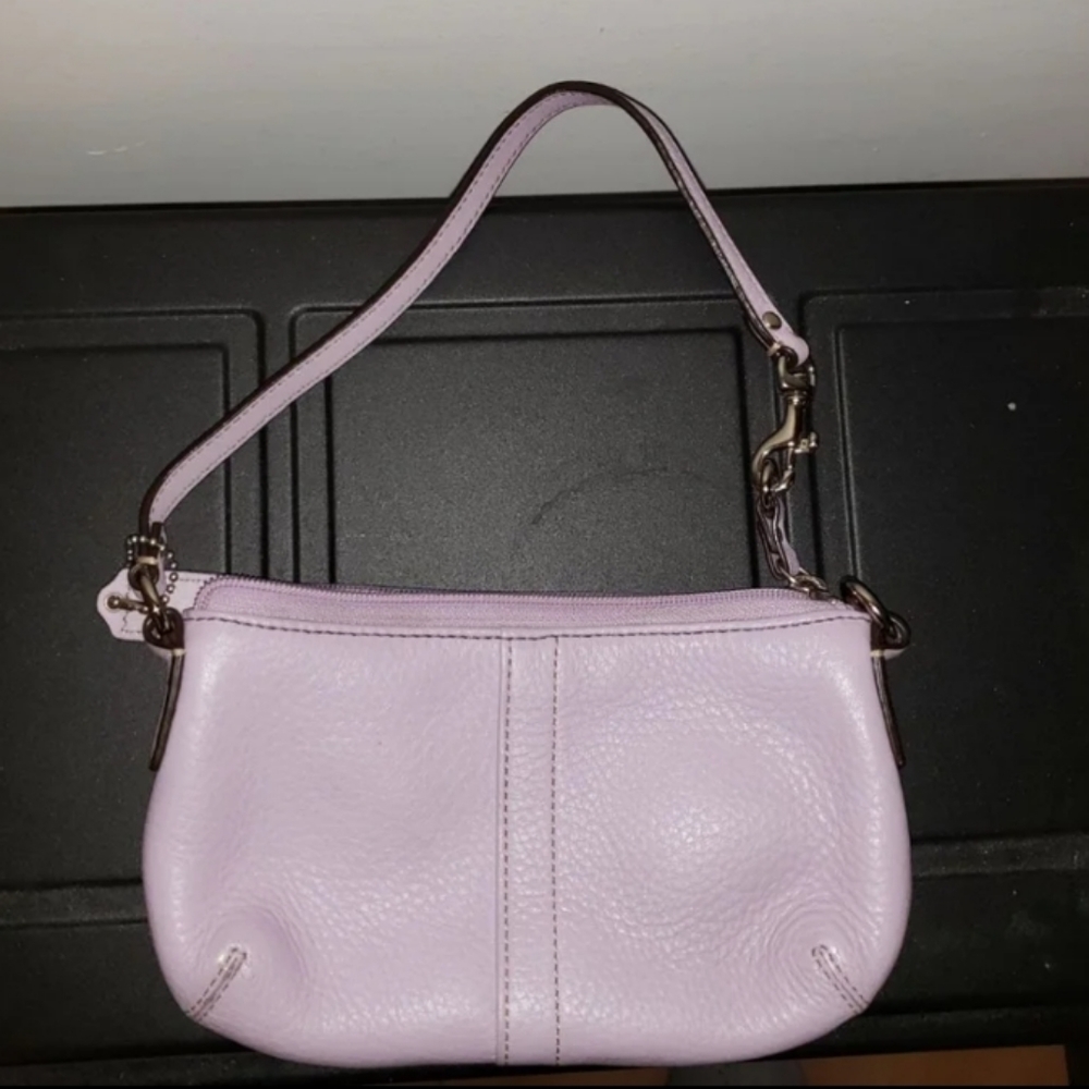 Coach leather wristlet